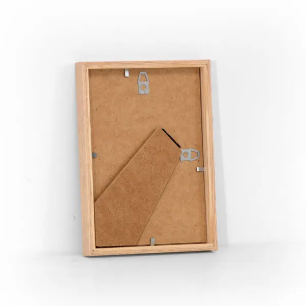 Ege træramme 13x18 cm med bagstøtte og almindelig glas