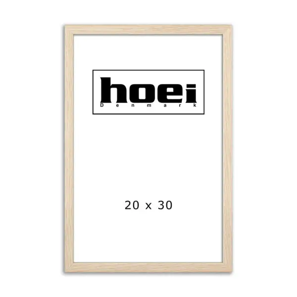 Elegant fotoramme i egetræ look 20x30 cm