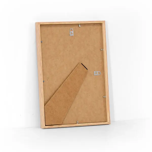 Elegant ege look billedramme i 21x29,7 cm A4 størrelse med almindelig glas