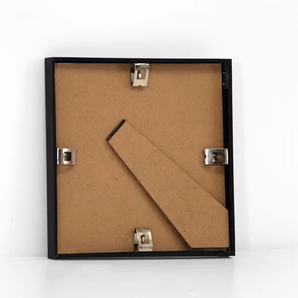 Sort aluminiums ramme - 20x20 cm.