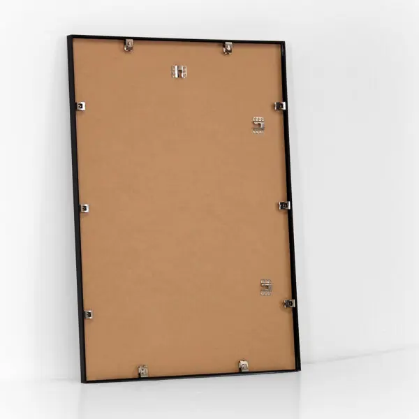 Sort aluminiums ramme - 50x70 cm.