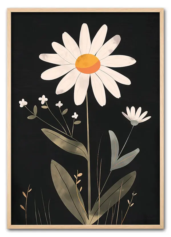 Daisy on Black Eg