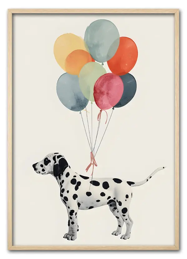 Dalmatian with Balloons Eg