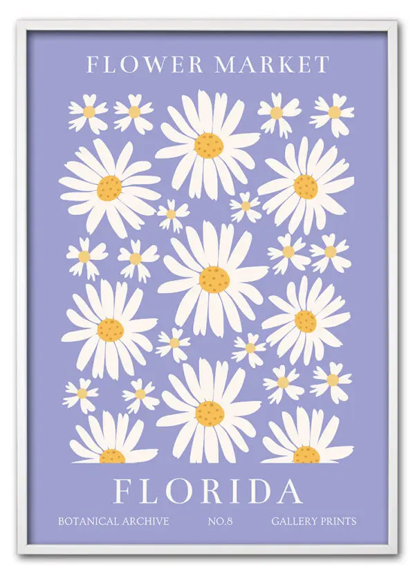 Flower Market Florida Hvid