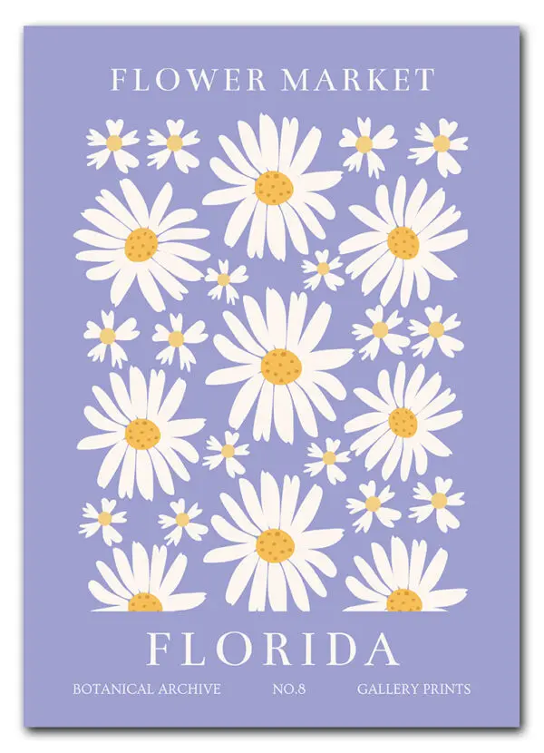 Flower Market Florida Plakat