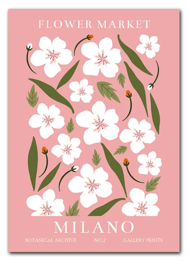 Flower Market Milano Plakat
