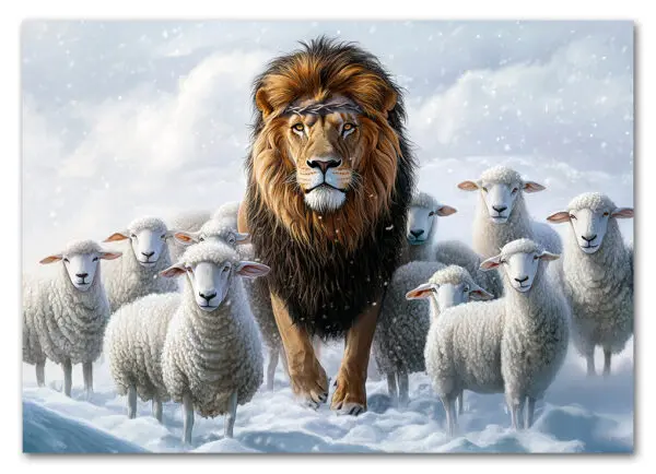 Lion Among Sheep Plakat