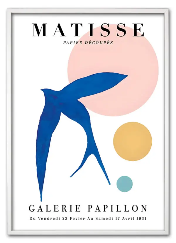 Matisse Bird Cut Out Hvid
