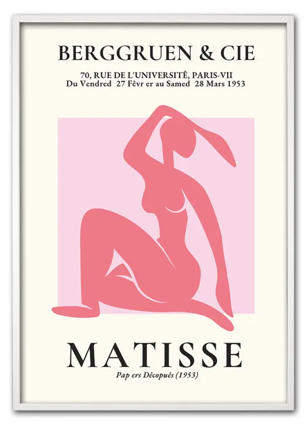 Matisse Cut Outs No. 06 (Pink Nude) Hvid
