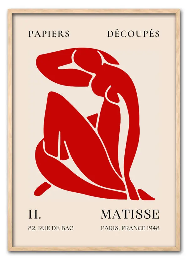 Matisse Cut Outs No. 09 (Red Nude) Eg