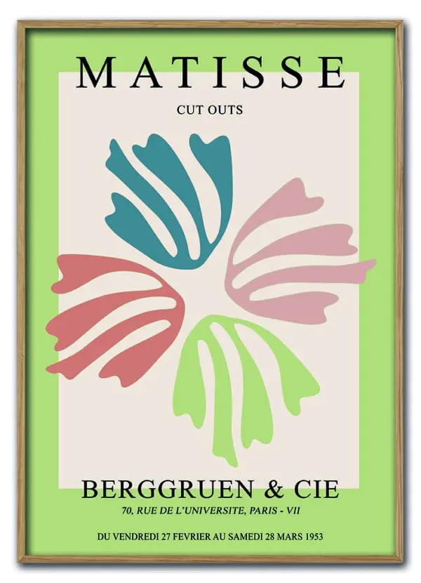 Matisse Cut Outs No. 10 (Floral Fan) Massiv Eg