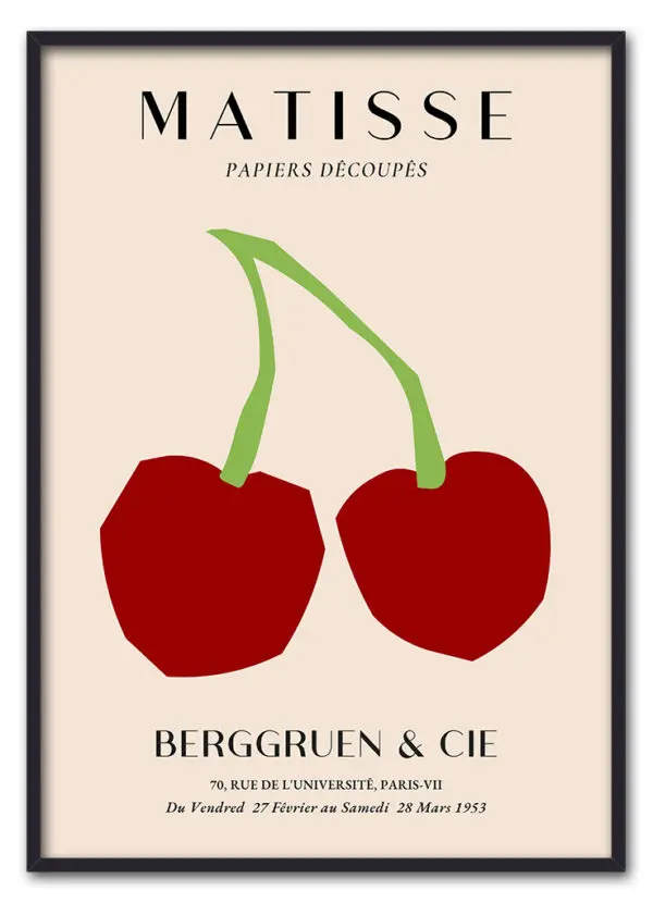 Matisse Fruit Cut Out No. 01 (Cherries) Sort