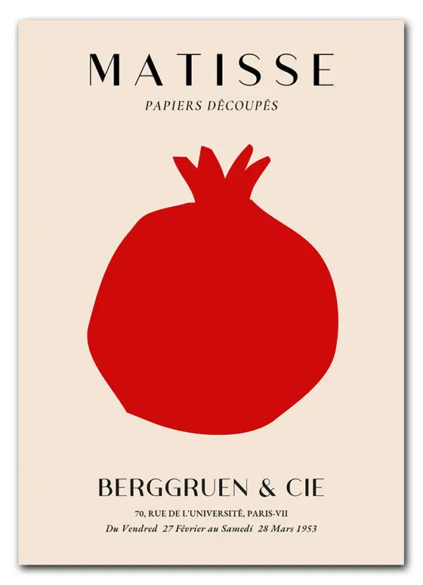 Matisse Fruit Cut Out No. 02 (Pomegranate) Plakat