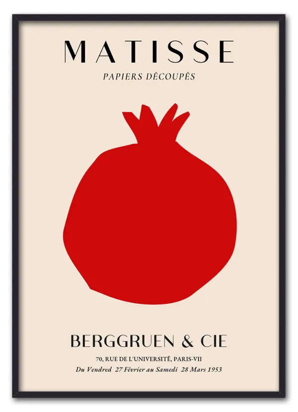 Matisse Fruit Cut Out No. 02 (Pomegranate) Sort