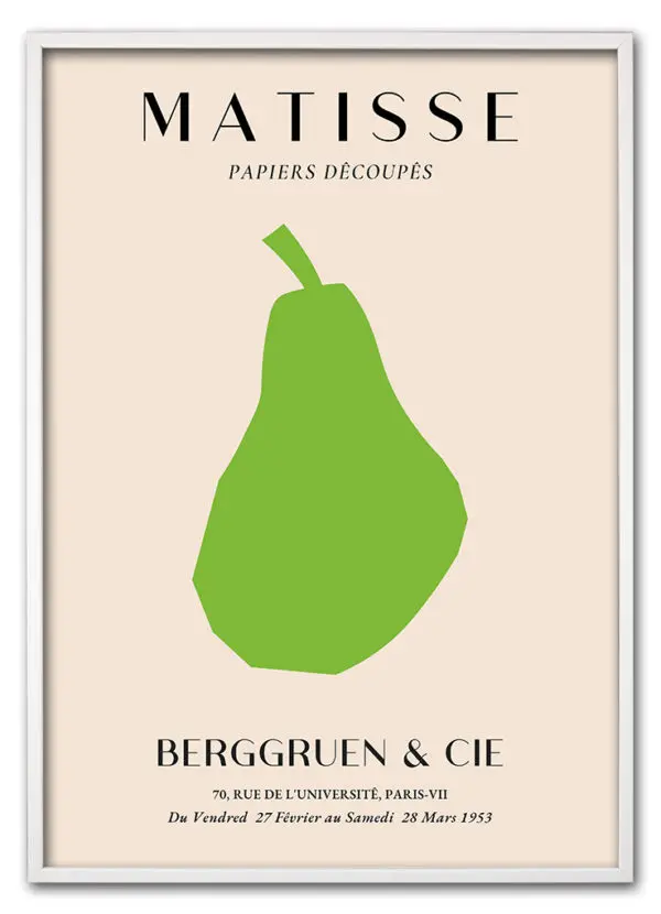 Matisse Fruit Cut Out No. 04 (Pear) Hvid