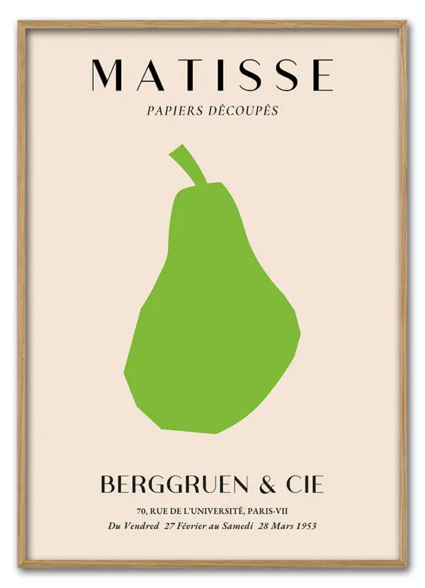 Matisse Fruit Cut Out No. 04 (Pear) Massiv Eg