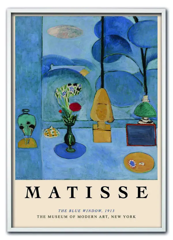 Matisse The Blue Window Hvid