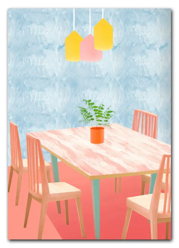 Dining room architecture furniture chair.