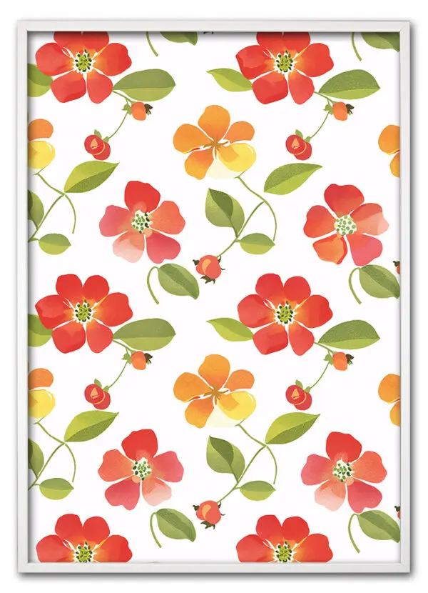 Orange Blossom Design Hvid
