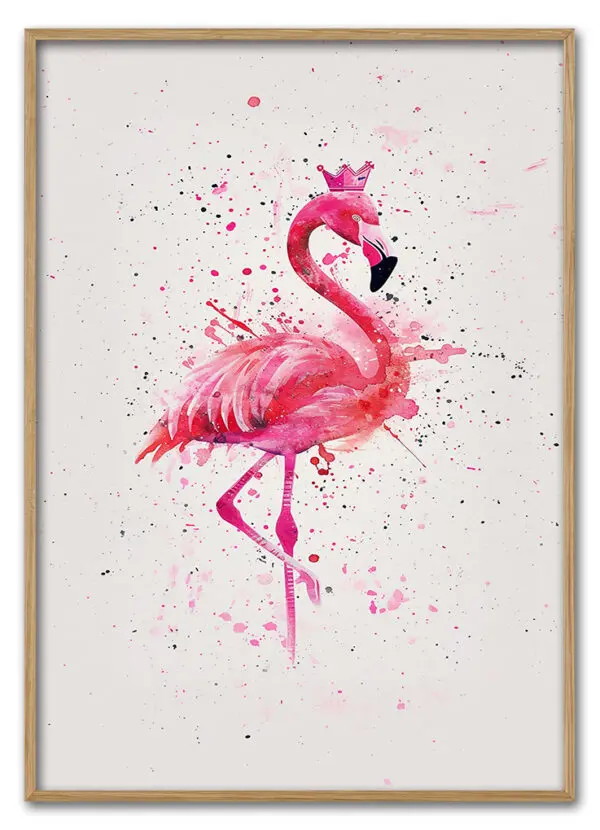 Pink Flamingo Massiv Eg