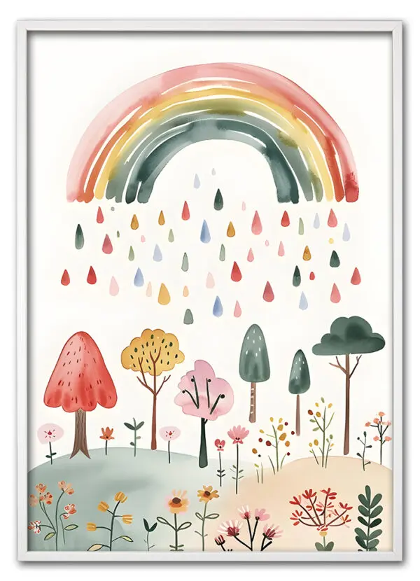 Rainbow Garden Hvid