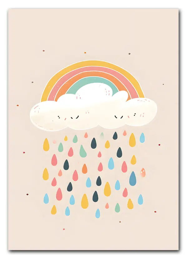 Rainbow Rain Plakat