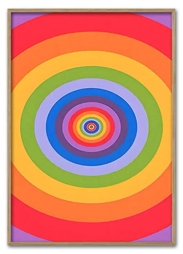 Retro Rainbow Spin Massiv Eg