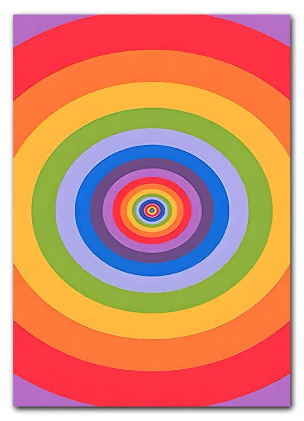 Retro Rainbow Spin Plakat