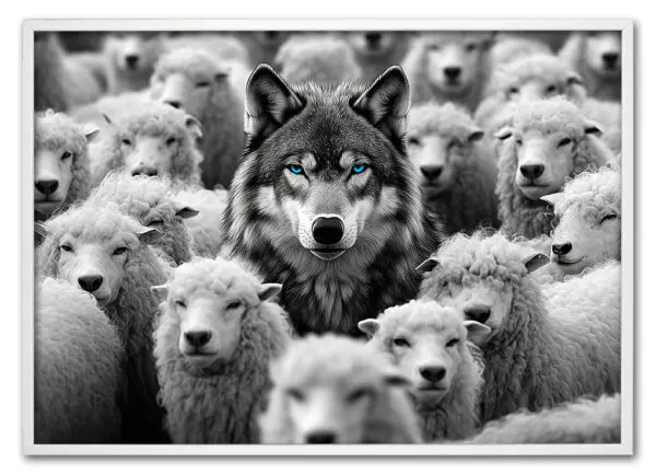 Wolf in the Crowd Hvid