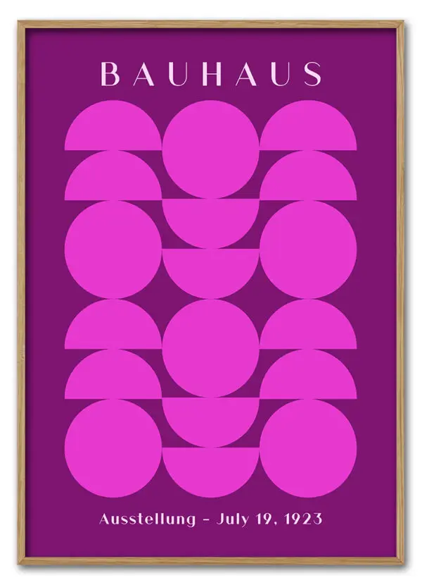 Bauhaus Circles Pink Massiv Eg