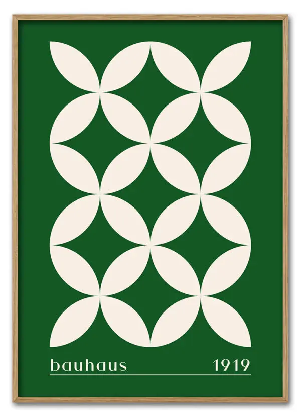 Bauhaus Cross Pattern – Green Edition Massiv Eg