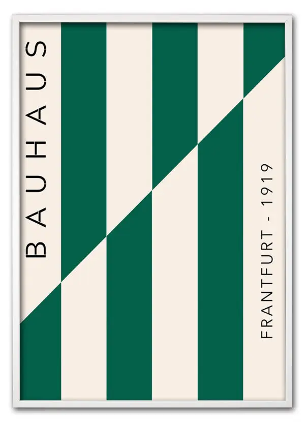 Bauhaus Frankfurt Lines – Green Edition Hvid