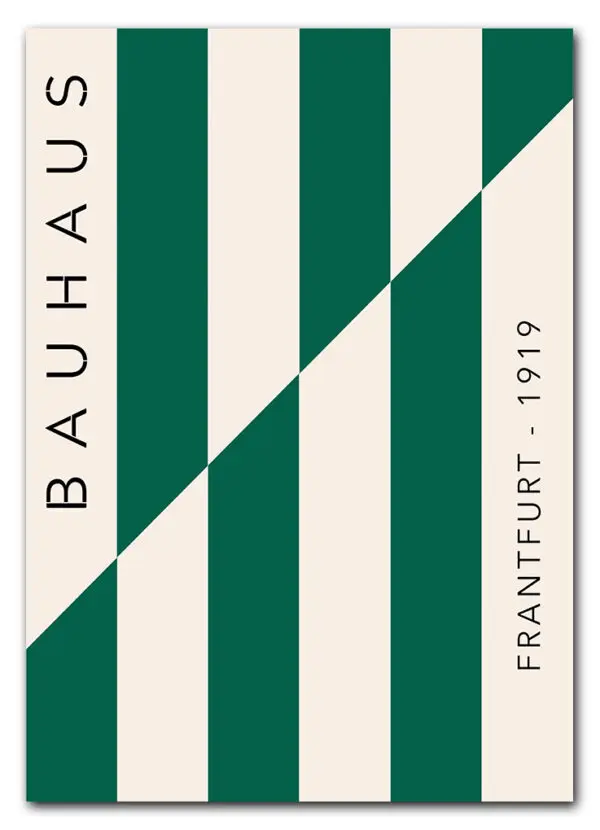 Bauhaus Frankfurt Lines – Green Edition Plakat