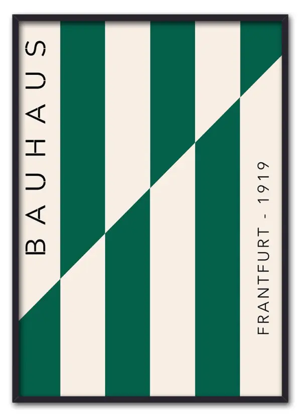 Bauhaus Frankfurt Lines – Green Edition Sort