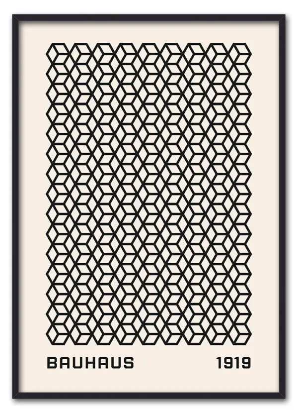 Bauhaus Geometric Mesh Sort