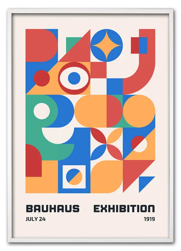 Bauhaus Geometry Play Hvid