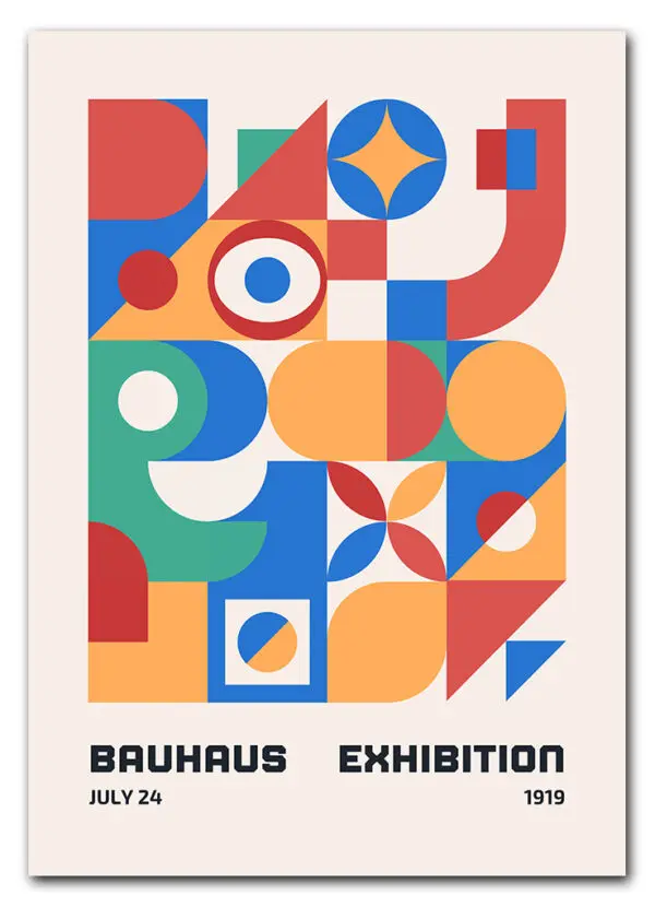 Bauhaus Geometry Play Plakat