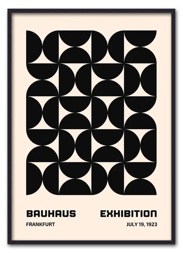 Bauhaus Pattern Grid – Black Sort