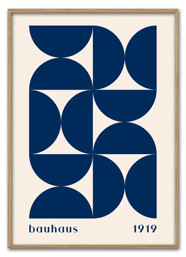 Bauhaus Pattern Grid – Blue Edition Massiv Eg