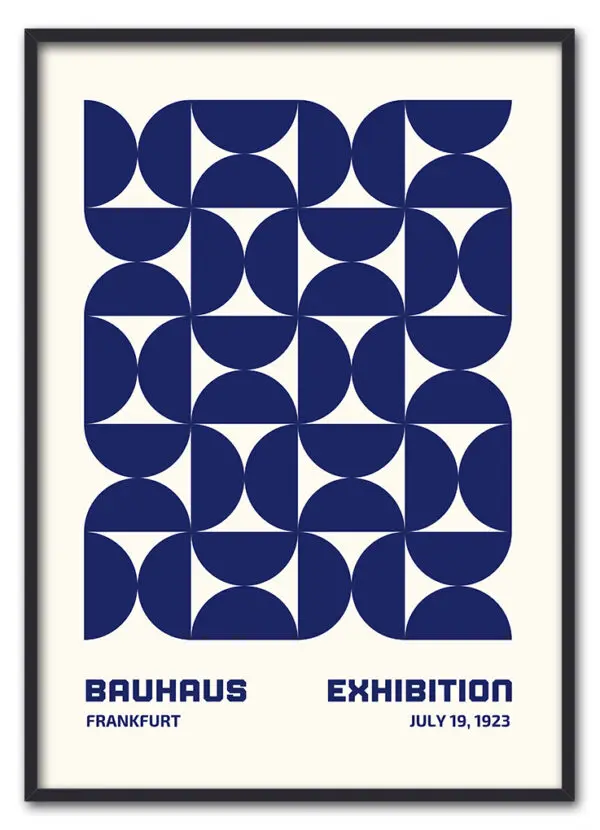 Bauhaus Repeats No. 01 – Blue Sort