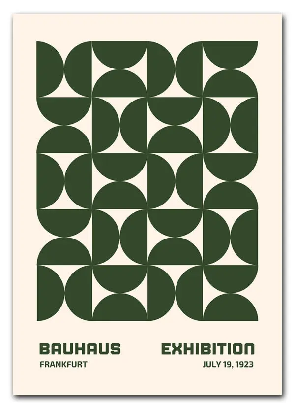 Bauhaus Repeats No. 02 – Green Plakat