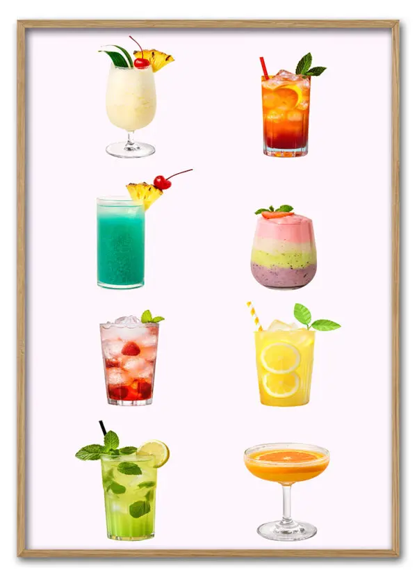 Colorful Cocktails Massiv Eg