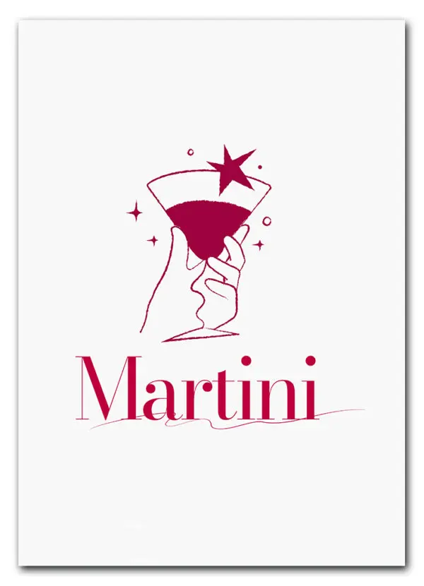 Twinkle Martini Plakat