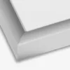Mat sølv ramme i aluminium - udsnit