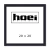 Sort kvadratisk træramme i træ Hoei 111 20x20