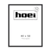 Sort fotoramme i træ Hoei 111 40x50 plexiglas