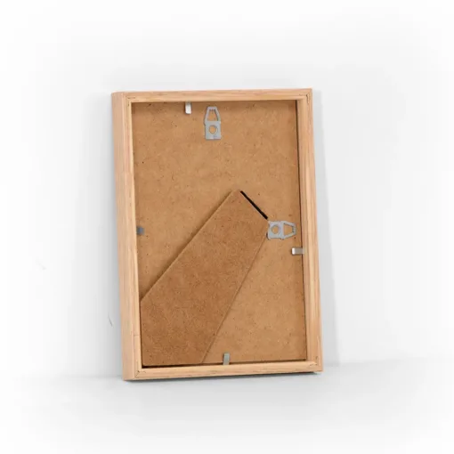 Ege træramme 13x18 cm med bagstøtte og almindelig glas
