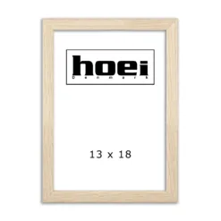 Fotorammei 13x18 cm med ege look og almindelig glas