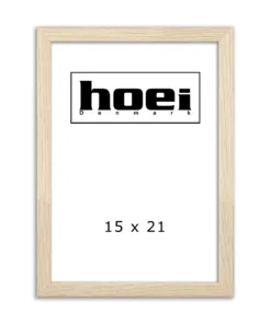 Populær ege look træramme i 15x21 (A5) størrelse med alm. glas