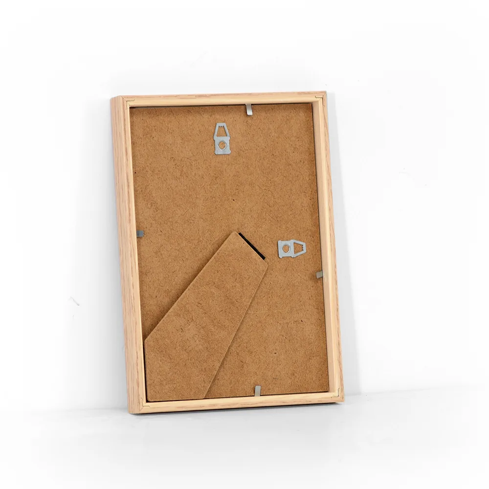 Fotoramme i 18x24 cm i egelook og bagstøtte og glas